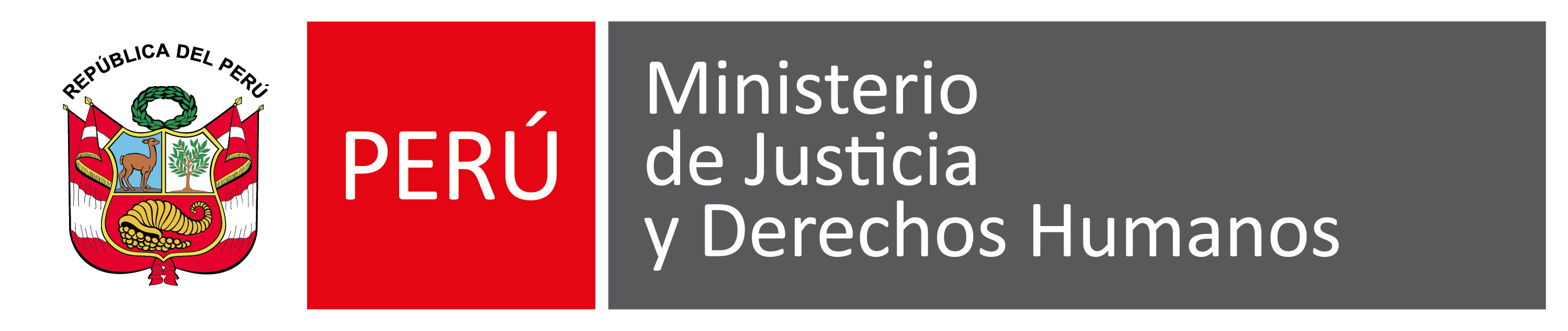 Logo del Ministerio de Justicia y Derechos Humanos, Escudo del Perú, Ministerio de Justicia y Derechos Humanos